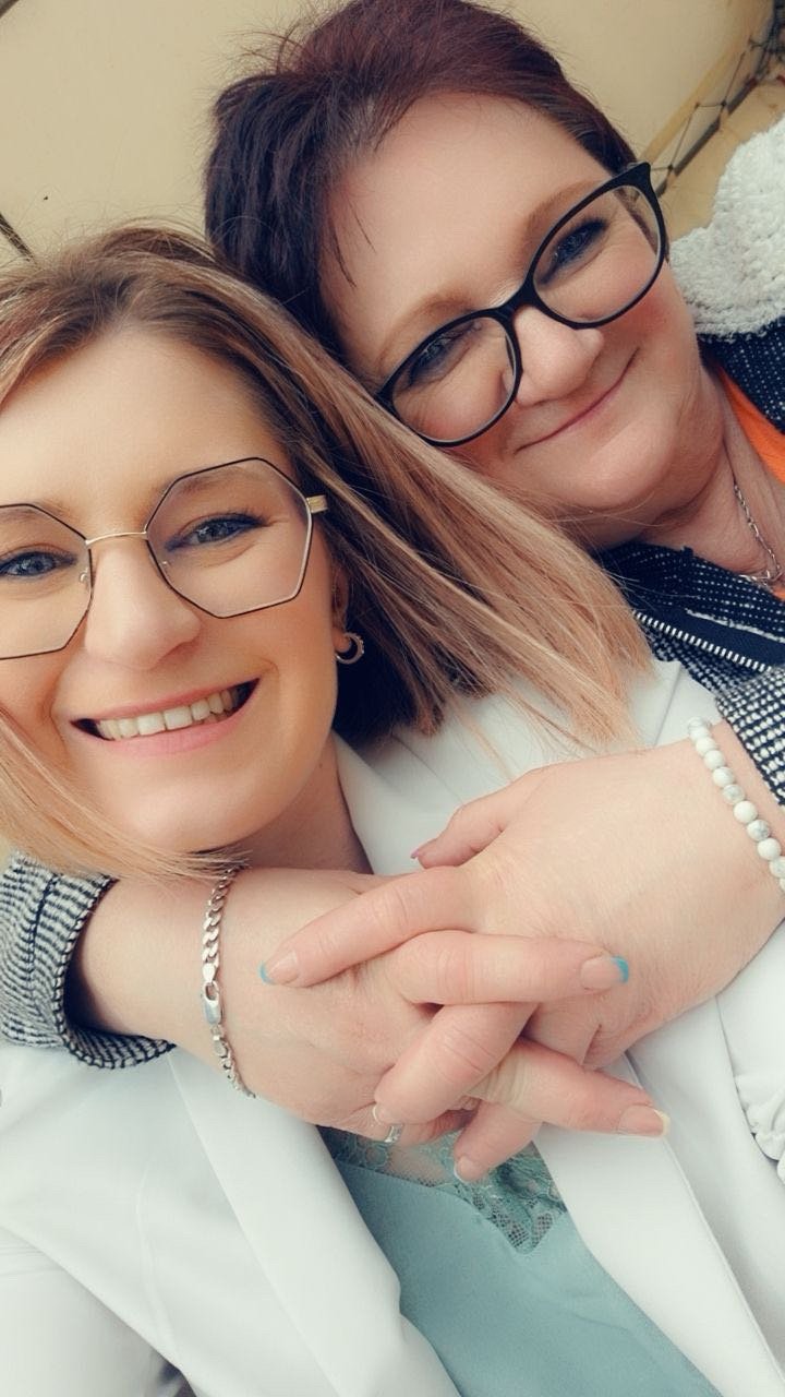Un moment de complicité avec ma maman