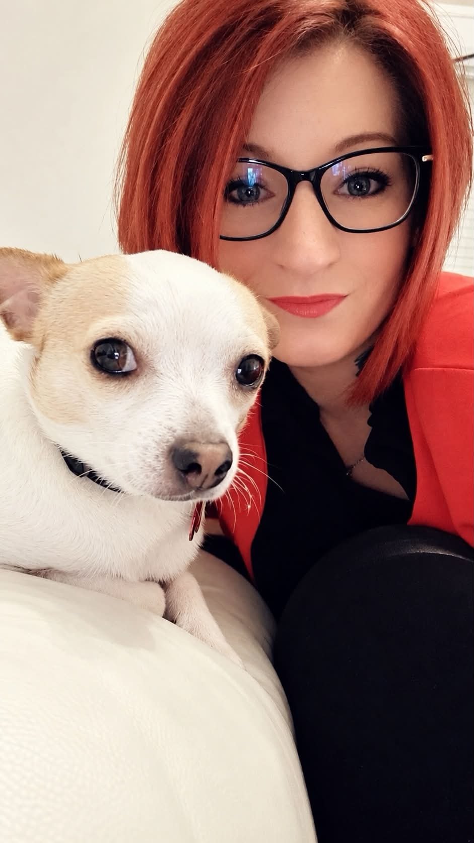 Moi avec mon chien, un souvenir précieux de cette période de ma vie
